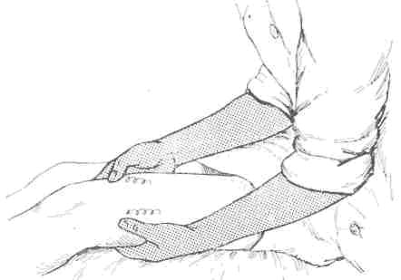 Массаж коленного сустава