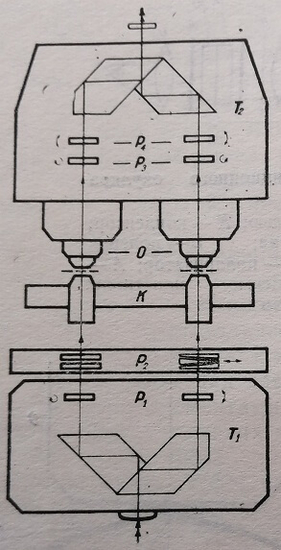 Схема интерференционного микроскопа Leitz