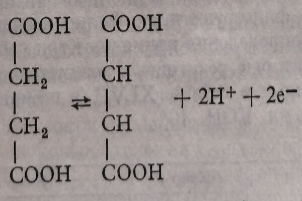 Восстановление янтарной кислоты в фумаровую кислоту