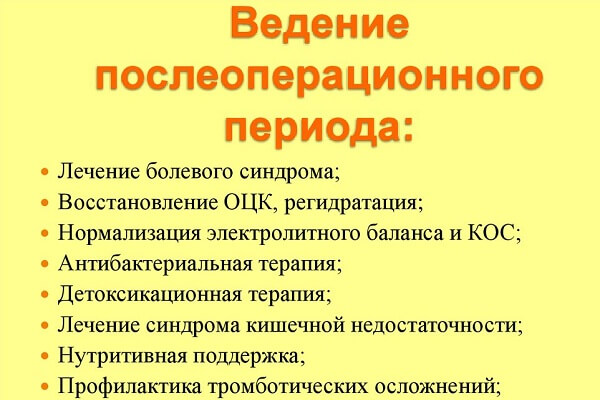 Основные этапы ведения послеоперационного периода