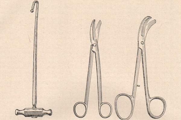 Декапитационныи крючок Брауна. Ножницы Феноменова для клейдотомии